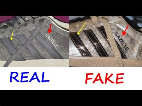 adidas gazelle fake vs real|Adidas gazelle counterfeit.